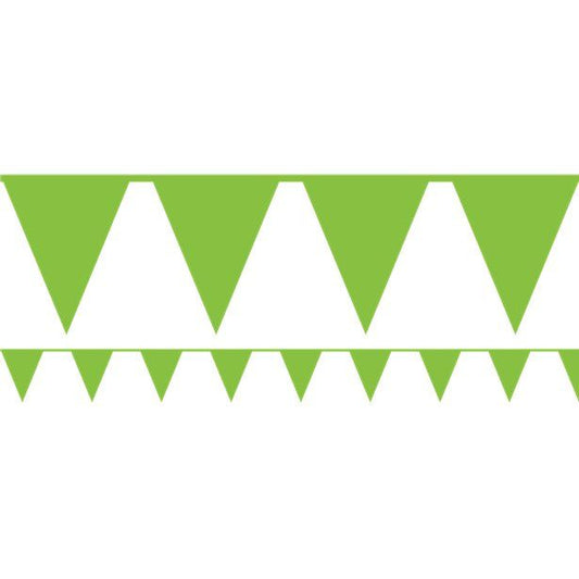 Lime Green Paper Bunting - 4.5m