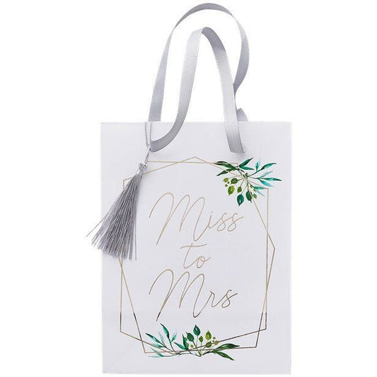 Botanical Hen Miss To Mrs Paper Party Bags (5pk)