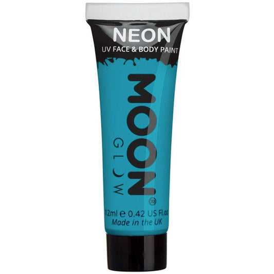 UV Neon Face & Body Paint - Blue 12ml