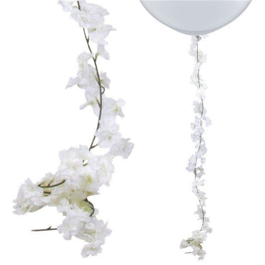 White Blossom Floral Garland - 2.1m