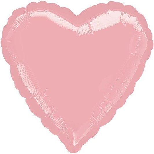 Pearl Pastel Pink Heart - 18" Foil - Packaged