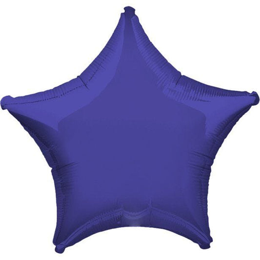 Purple Star Balloon - 19" Foil - unpackaged