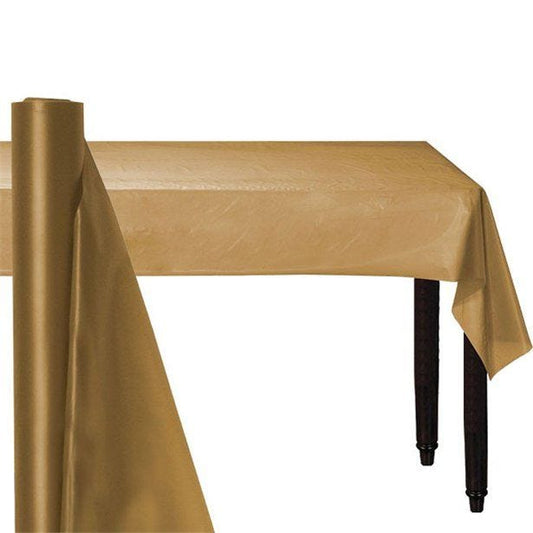 Gold Plastic Banqueting Roll - 30m x 1m