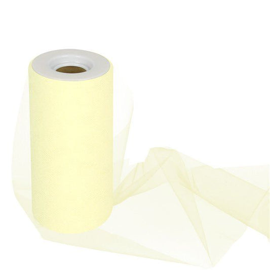 Ivory Tulle Roll - 15cm x 25m