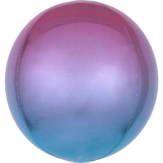 Ombre Purple & Blue Orbz Balloon - 16" Foil