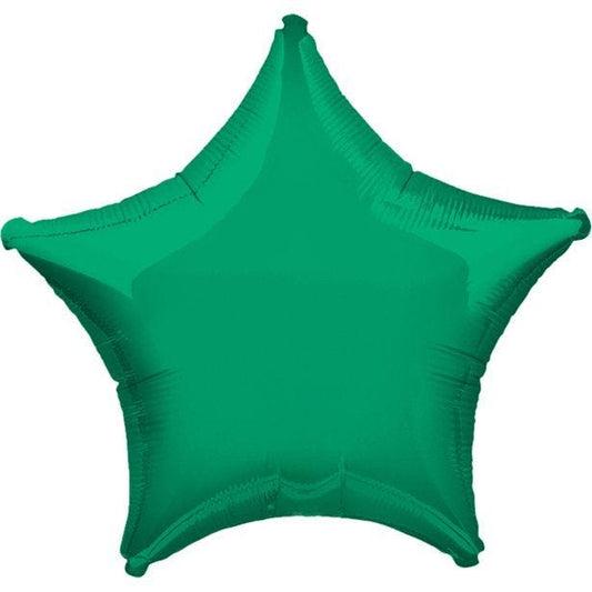 Green Star Balloon - 19'' Foil - unpackaged