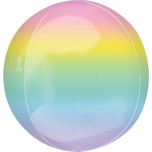 Pastel Rainbow Orbz Balloon - 16" Foil