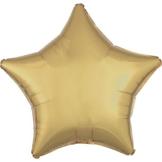 Silk Lustre White Gold Star Foil Unpackaged - 18"