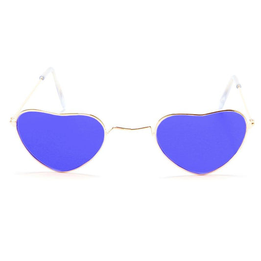 Blue Heart Glasses