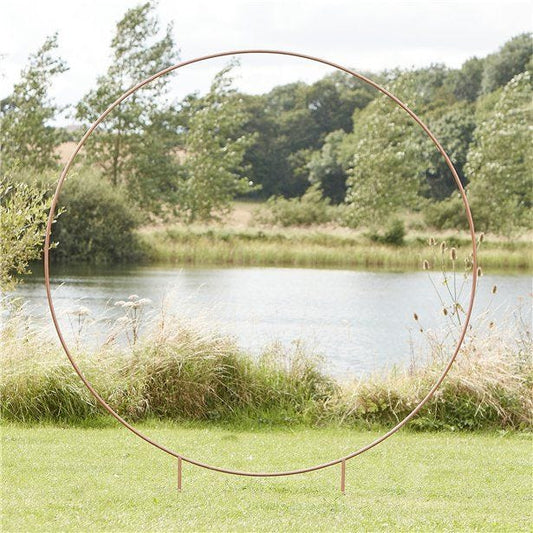 Copper Round Moongate Hoop - 2m