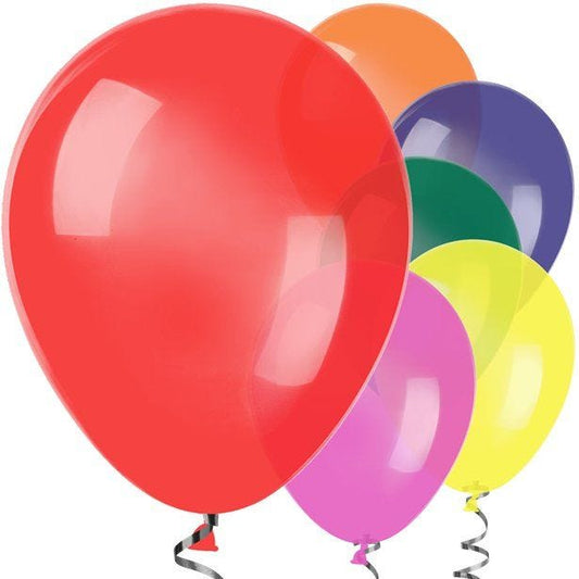 Assorted Colour Balloons - 12" Latex (25pk)