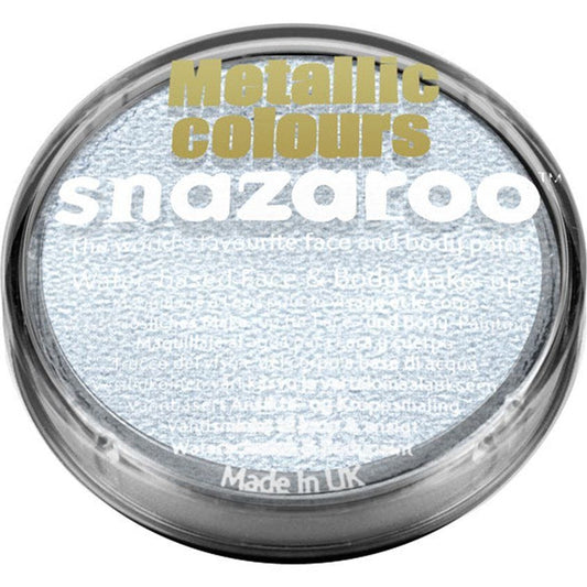 Snazaroo Electric Silver Face Paint - 18ml