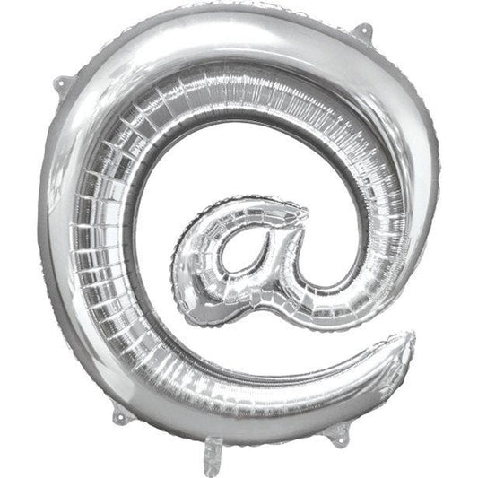 Silver At Shaped Balloon - 34" Foil