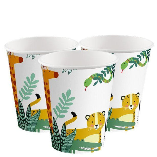 Get Wild Safari Party Paper Cups - 250ml (8pk)