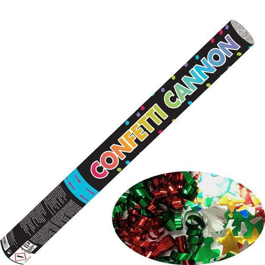 Multi Coloured Foil Confetti Cannon - 58cm