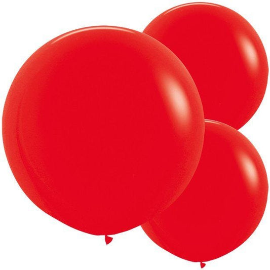 Red Balloons - 24" Latex (3pk)
