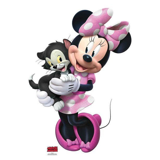Minnie Mouse & Figaro Cardboard Cutout - 89cm x 65cm