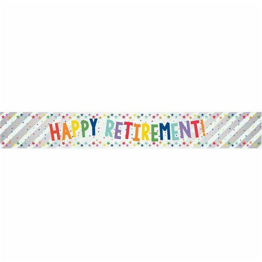 Happy Retirement Foil Banner
