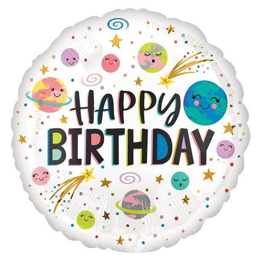 Galaxy Happy Birthday Balloon - 18" Foil