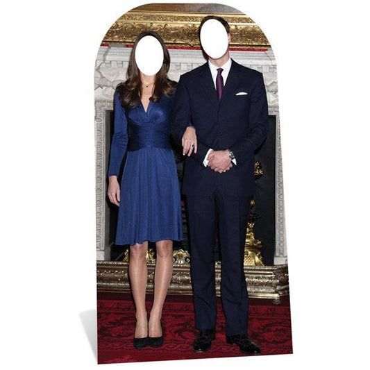 Prince William & Princess Catherine Stand-In Cardboard Photo Prop - 186cm x 94cm