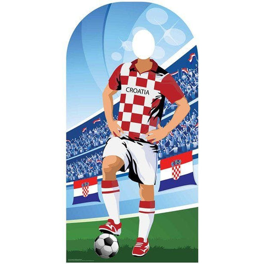 Croatia Football Stand-In Cardboard Photo Prop - 190cm x 96cm