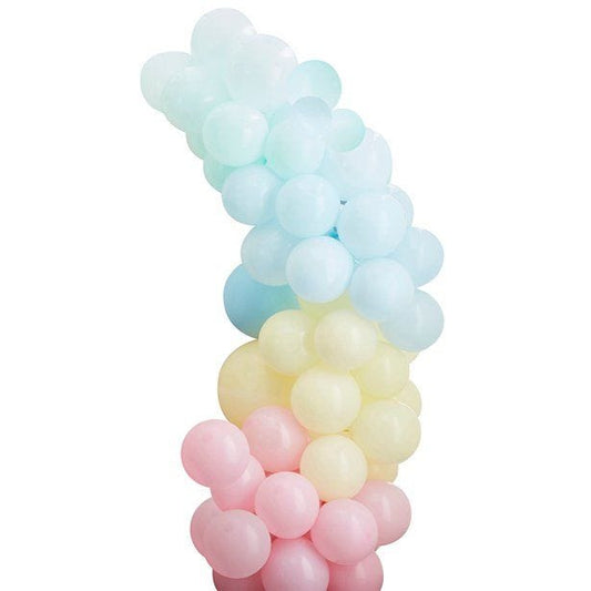 Mixed Pastels Latex Balloon Arch Kit - 75 Balloons