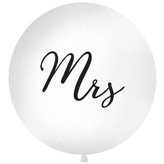 Black Mrs Giant Balloon - 36" Latex