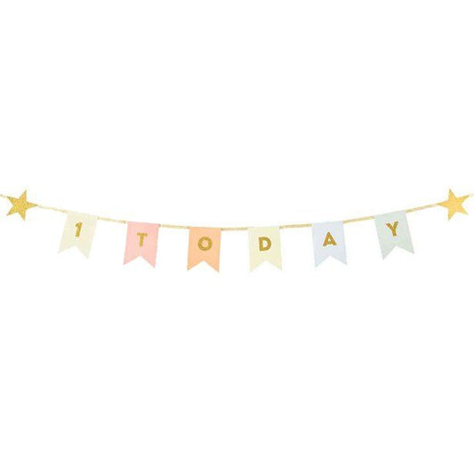 1 Today Gold Glitter Bunting - 1.5m