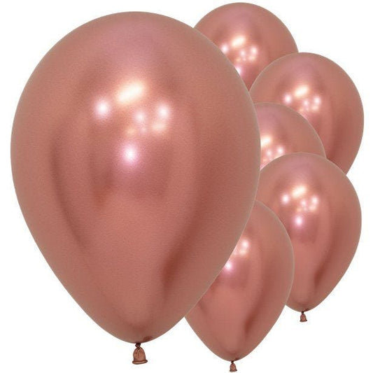 Rose Gold Reflex Balloons - 12" Latex (50pk)