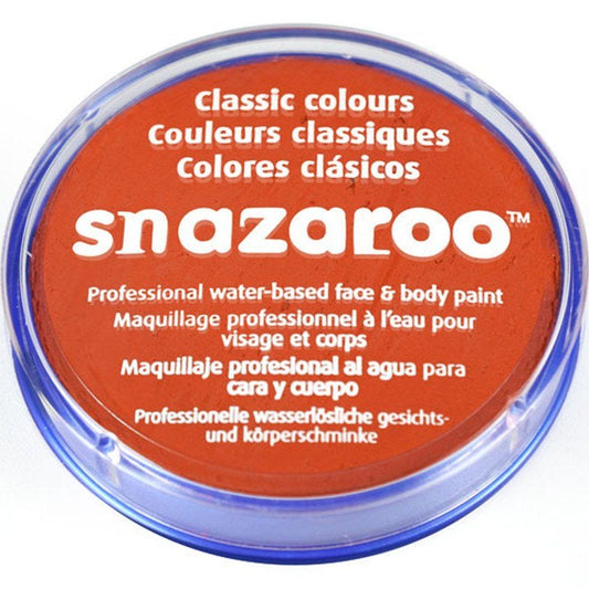Snazaroo Dark Orange Face Paint - 18ml