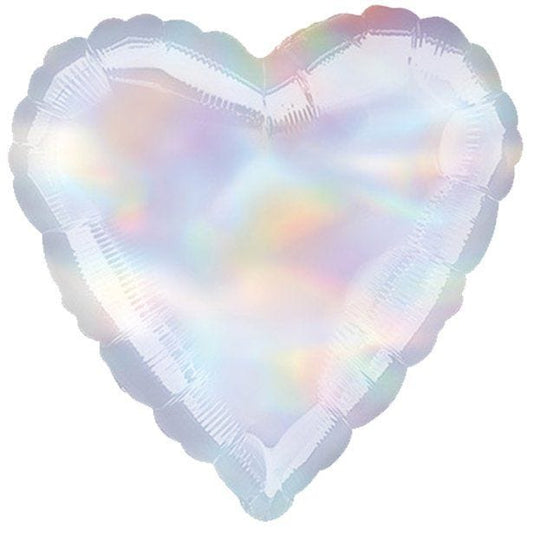Iridescent Heart Balloon - 18" Foil