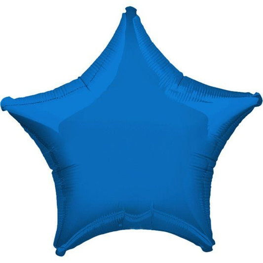 Blue Star Balloon - 19" Foil - unpackaged
