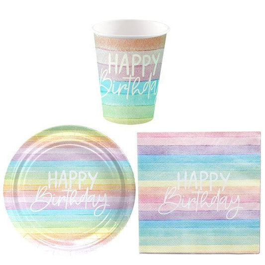 Pastel Rainbow - Value Party Pack for 8