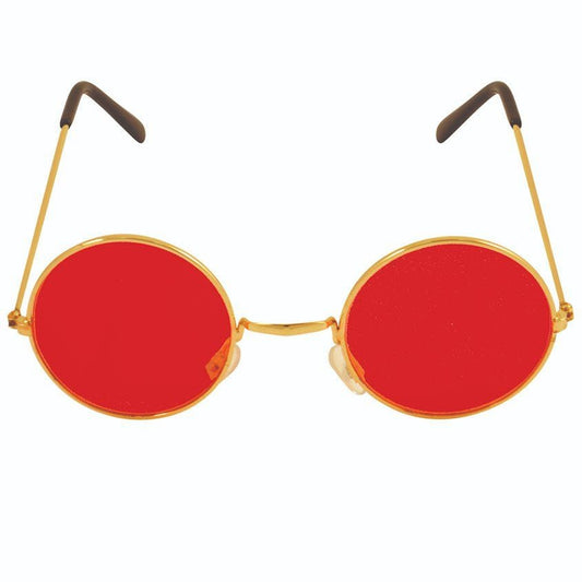 Round Red Glasses