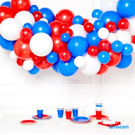 Red, White & Blue DIY Balloon Garland Kit - 78 Balloons