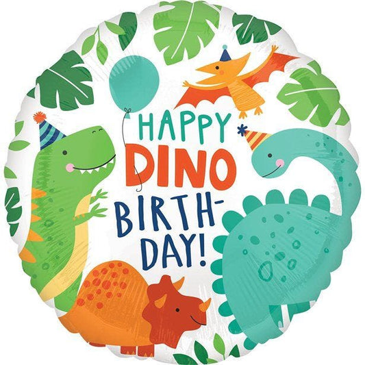 Dinosaur Happy Birthday Balloon - 18" Foil