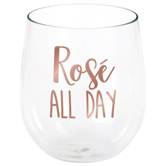 RosÃ© All Day Stemless Plastic Wine Glass - 398ml