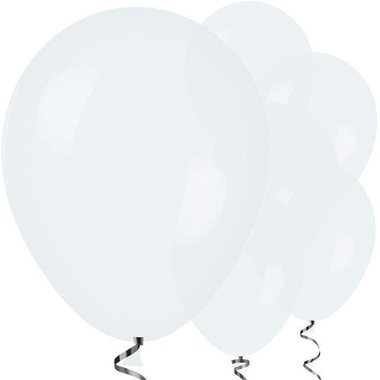 White Balloons - 12" Latex Balloons (50pk)