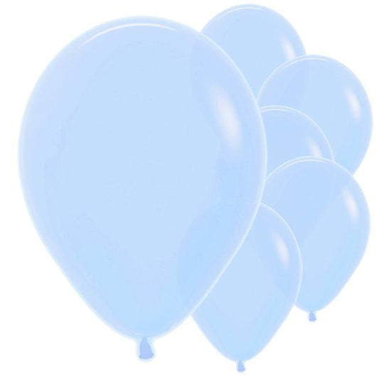 Pastel Matte Blue Balloons - 12" Latex (50pk)