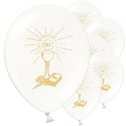 First Holy Communion Latex Balloons - 11" (6pk)