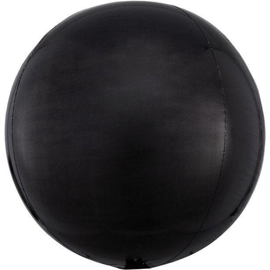 Black Orbz Balloon - 16" Foil