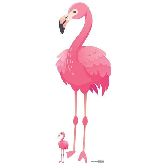 Pink Flamingo Cardboard Cutout - 150cm x 55cm