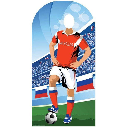 Russia Football Stand-In Cardboard Photo Prop - 190cm x 96cm