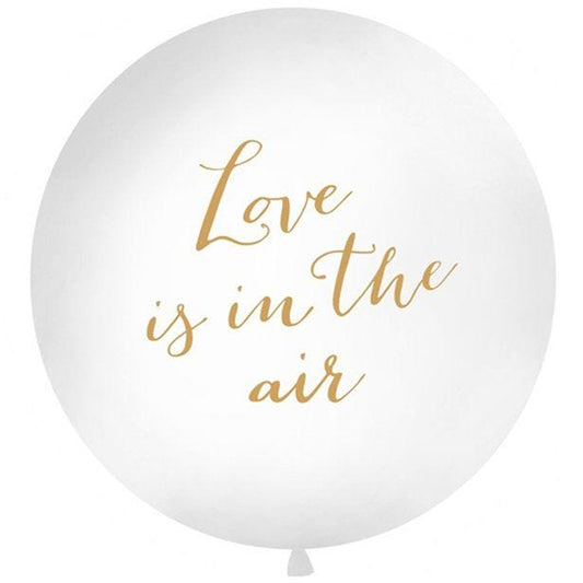 Gold Love Is In The Air Giant Balloon - 36" Latex