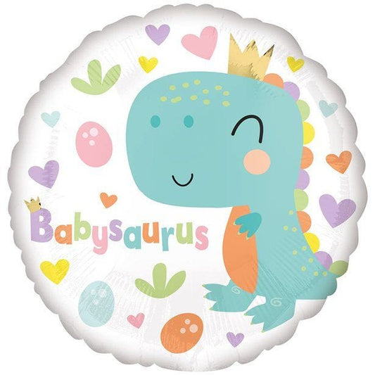 Babysaurus Baby Shower Foil Balloon - 18"