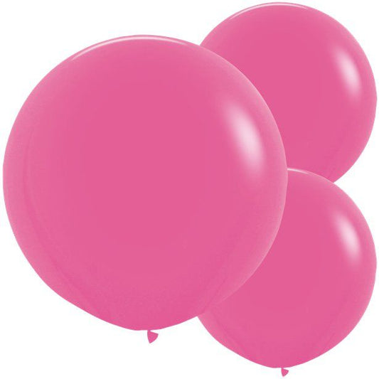 Fuchsia Pink Balloons - 24" Latex (3pk)