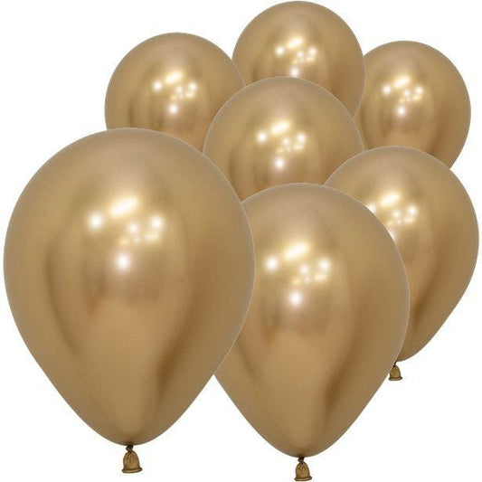 Gold Reflex Balloons - 5" Latex (50pk)