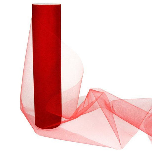Red Tulle Roll - 30cm x 25m