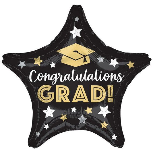 Congratulations Grad Star Foil Balloon - 18"