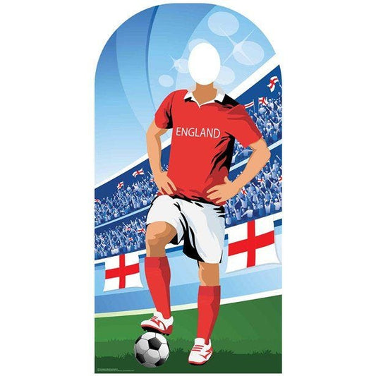 England Football Stand-In Cardboard Photo Prop - 190cm x 96cm